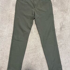 Men’s Lululemon ABC Warpstreme Pants - Slim Fit - Green - 35x34